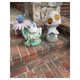 Frog & Mushroom Yard Decor