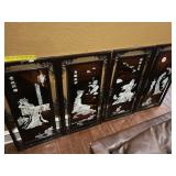 Set of Oriental Jade Wall Decor (4 Pcs)