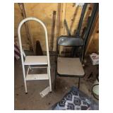 Step Stool & Folding Chair