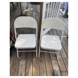 2 Metal Folding Chairs