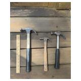 (3) Claw Hammers