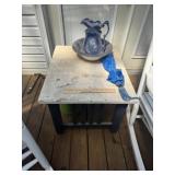 Pitcher & Bow Set + Rustic Side Table