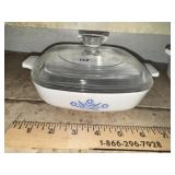 Vintage Blue Cornflower Casserole Dish & Lid