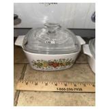 Vintage Corning Spice of Life Square Dutch Oven