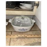 Vintage Blue Cornflower Casserole Dish & Lid