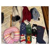 New Ladies Christmas Socks & Scarves