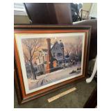Framed 'Early Texas Winter' Print