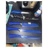 Kitchen Knife Set (Blue)