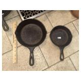 (2) Cast Iron Skillets