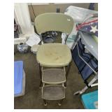 Vintage Metal Kitchen Stool