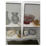 Misc Glass & Decor in Cabinet