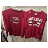 (2) AR Razorbacks Sweatshirts (XL)