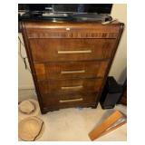 Vintage Walnut Waterfall Chest