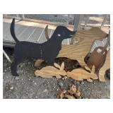 Wood Coon Dogs & Cut-outs
