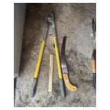 Limp Saw & Yellow Pruners