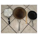 Stove Top Cooker + 2 Skillets