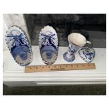 Delft Blue Candle Holders ~ Vase & Trinket Box