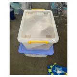 (2) Storage Totes & Lids