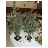 (2) Topiaries W/ Urn Vases