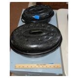 (2) Graniteware Roasters