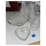 Heart Bowl & Vases (5 Pcs)