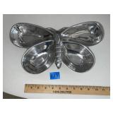 Pewter Butterfly Serving Dish