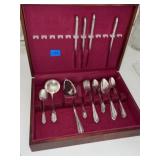 Rogers Flatware and Case