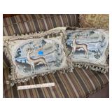 (2) Deer Throw Pillows