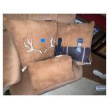 (3) Brown Throw Pillows