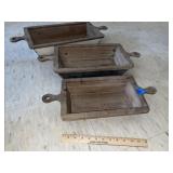 Set of Nesting Wood Decorator Bowls