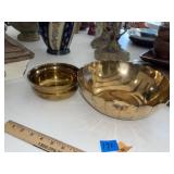 (2) Brass Bowls