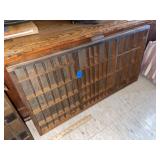 Vintage Printer's Tray & What Not Shelf