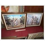 (2) Vintage Home Pictures