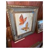 Framed Butterfly Painting