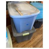 (2) Storage Totes & Lids
