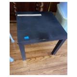 Black Wood Side Table