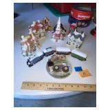 Christmas Village & Train (11 Pcs)