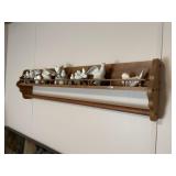Wall Shelf & Porcelain Doves