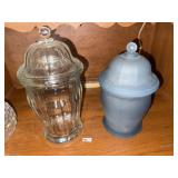 (2) Covered Jars