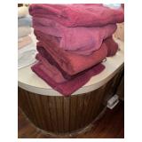 (6) Large Bath Towels (Red)