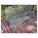 Meadow Craft Wrought Iron Glider Loveseat