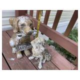 (2) Welcome Dogs (Resin)