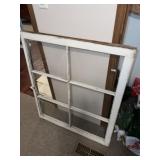 Vintage Wood Framed Window