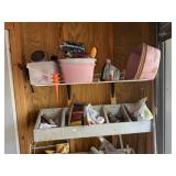 Paint & MIsc in Bins & Cabinet