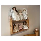 (6) Porcelain Collector Dolls