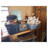 Wood Craft Components in 4 Totes