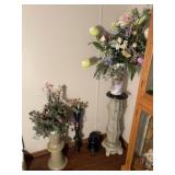 (4) Faux Pedestals & Arrangements
