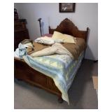 Antique Walnut Panel Bed (Full Size ~ Restored)
