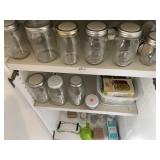 Canning Jars & Canning Supplies (2 Shelves)