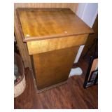 Wood Trash Bin